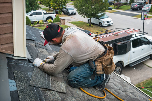 Professional Roofing technician working in Saint Anne, IL